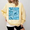 Blue Comic Book Blue Graphic Comfort Colors Sweatshirt Blue Spruce