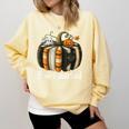 Boo-Kmarked Fall Pumpkin Books Halloween Teacher Teaching Comfort Colors Sweatshirt Blue Spruce Boo-Kmarked Fall Pumpkin Books Halloween Teacher Teaching Comfort Colors Sweatshirt Blue Spruce