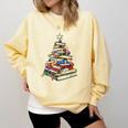 Book Christmas Tree Teacher Book Lover Crew Neck Modern Classic Christmas Small Short Sleeve -Adults -Kids Comfort Colors Sweatshirt Blue Spruce Book Christmas Tree Teacher Book Lover Crew Neck Modern Classic Christmas Small Short Sleeve -Adults -Kids Comfort Colors Sweatshirt Blue Spruce