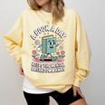A Book A Day Keeps The Mental Breakdown Away Comfort Colors Sweatshirt Blue Spruce