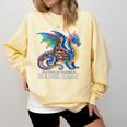 Be a Book Dragon Reading Comfort Colors Sweatshirt Blue Spruce