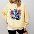 Book Dragon Reading Comfort Colors Sweatshirt Blue Spruce Book Dragon Reading Comfort Colors Sweatshirt Blue Spruce