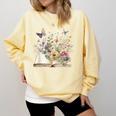 Book Flowers And Butterfly Beautiful Reading Reader Graphic Comfort Colors Sweatshirt Blue Spruce Book Flowers And Butterfly Beautiful Reading Reader Graphic Comfort Colors Sweatshirt Blue Spruce