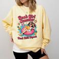 Book Girl Summer Beach Vacation Book Lover Comfort Colors Sweatshirt Blue Spruce Book Girl Summer Beach Vacation Book Lover Comfort Colors Sweatshirt Blue Spruce