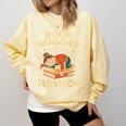 Book Hangover Survivor Reading Humor Librarian Bibliophiles Comfort Colors Sweatshirt Blue Spruce