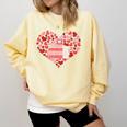 Book Heart Cute Read Book Reading Librarian Across America Comfort Colors Sweatshirt Blue Spruce