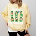 Book Leprechaun St Patrick's Day Library Librarian Reading Comfort Colors Sweatshirt Blue Spruce Book Leprechaun St Patrick's Day Library Librarian Reading Comfort Colors Sweatshirt Blue Spruce