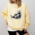 Book Lover Bear Cozy Reading Bear Graphic Bear Books Comfort Colors Sweatshirt Blue Spruce
