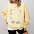 Book Lover Friend Quote Anne Premium Tri-Blend Comfort Colors Sweatshirt Blue Spruce