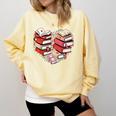 Book Lover Heart Shape Reading Librarian Valentine Men Women Comfort Colors Sweatshirt Blue Spruce Book Lover Heart Shape Reading Librarian Valentine Men Women Comfort Colors Sweatshirt Blue Spruce