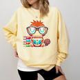 Book Lover Reading Platypus Comfort Colors Sweatshirt Blue Spruce