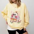 Book Lover Saying Buy Me Books And Call Me A Good Girl Comfort Colors Sweatshirt Blue Spruce Book Lover Saying Buy Me Books And Call Me A Good Girl Comfort Colors Sweatshirt Blue Spruce