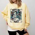 Book Lover Skeleton Reading Love Books Not People Comfort Colors Sweatshirt Blue Spruce Book Lover Skeleton Reading Love Books Not People Comfort Colors Sweatshirt Blue Spruce