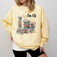 Book Lovers Bookworm Book Nerd I'm Ok Teacher School Comfort Colors Sweatshirt Blue Spruce Book Lovers Bookworm Book Nerd I'm Ok Teacher School Comfort Colors Sweatshirt Blue Spruce