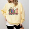 Book Lovers I Have No Shelf Control Comfort Colors Sweatshirt Blue Spruce