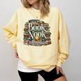 Book Nook Enthusiast Cozy Library Reader Collector Comfort Colors Sweatshirt Blue Spruce Book Nook Enthusiast Cozy Library Reader Collector Comfort Colors Sweatshirt Blue Spruce