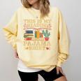 Book And Pajama This Is My Reading Pajama Bedtime Reading Comfort Colors Sweatshirt Blue Spruce Book And Pajama This Is My Reading Pajama Bedtime Reading Comfort Colors Sweatshirt Blue Spruce