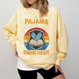 Book And Pajamas Reading Bedtime Comfort Colors Sweatshirt Blue Spruce Book And Pajamas Reading Bedtime Comfort Colors Sweatshirt Blue Spruce