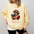 My Book Preference Has Me On The Naughty List Christmas Xmas Comfort Colors Sweatshirt Blue Spruce