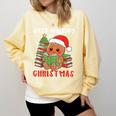 Book Reading Just Waiting For Christmas Gingerbread Comfort Colors Sweatshirt Blue Spruce Book Reading Just Waiting For Christmas Gingerbread Comfort Colors Sweatshirt Blue Spruce