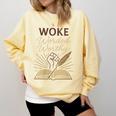 And Booked Afro Literary Pride Book Club Culture Comfort Colors Sweatshirt Blue Spruce