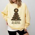 All Booked For Christmas Book Tree Book Lover Teacher Comfort Colors Sweatshirt Blue Spruce All Booked For Christmas Book Tree Book Lover Teacher Comfort Colors Sweatshirt Blue Spruce