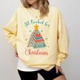 All Booked For Christmas Tree Book Bookish Christmas Comfort Colors Sweatshirt Blue Spruce All Booked For Christmas Tree Book Bookish Christmas Comfort Colors Sweatshirt Blue Spruce