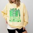 All Booked For St Patrick's Day Book Lover Lucky Shamrock Comfort Colors Sweatshirt Blue Spruce All Booked For St Patrick's Day Book Lover Lucky Shamrock Comfort Colors Sweatshirt Blue Spruce