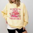 All Booked For Valentines Book Lovers Teacher Kid Valentines Comfort Colors Sweatshirt Blue Spruce