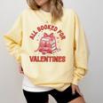 All Booked For Valentines Bow Heart Book Lover Valentine Day Comfort Colors Sweatshirt Blue Spruce All Booked For Valentines Bow Heart Book Lover Valentine Day Comfort Colors Sweatshirt Blue Spruce
