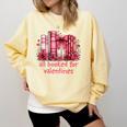 All Booked For Valentines Coquette Bow Book Lover Bookworm Comfort Colors Sweatshirt Blue Spruce All Booked For Valentines Coquette Bow Book Lover Bookworm Comfort Colors Sweatshirt Blue Spruce