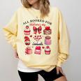 All Booked For Valentine's Day Book Lover Bookworm Bookish Comfort Colors Sweatshirt Blue Spruce All Booked For Valentine's Day Book Lover Bookworm Bookish Comfort Colors Sweatshirt Blue Spruce