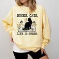 Books Cats Life Is Sweet Cat Book Lover Men Women Teen Comfort Colors Sweatshirt Blue Spruce Books Cats Life Is Sweet Cat Book Lover Men Women Teen Comfort Colors Sweatshirt Blue Spruce