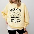Books Club Squad Reading Book Lover Book Minimalist Team Tee Comfort Colors Sweatshirt Blue Spruce