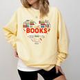 Books Heart Valentines Day Books Are My Love Language Comfort Colors Sweatshirt Blue Spruce