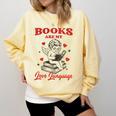 Books Are My LoveLanguage Cupid Valentines Comfort Colors Sweatshirt Blue Spruce Books Are My LoveLanguage Cupid Valentines Comfort Colors Sweatshirt Blue Spruce