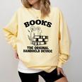 Books The Original Handheld Device Book Lover Comfort Colors Sweatshirt Blue Spruce Books The Original Handheld Device Book Lover Comfort Colors Sweatshirt Blue Spruce