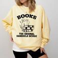 Books The Original Handheld Device Book Lover Premium Comfort Colors Sweatshirt Blue Spruce Books The Original Handheld Device Book Lover Premium Comfort Colors Sweatshirt Blue Spruce