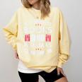 Books Pajamas Read Reading Book Librarian Women Girls Comfort Colors Sweatshirt Blue Spruce