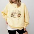 Books Are My Therapy Cozy Reading Chair Artwork Comfort Colors Sweatshirt Blue Spruce