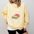 I Like My Books With a Side Of Panic Thriller Comfort Colors Sweatshirt Blue Spruce I Like My Books With a Side Of Panic Thriller Comfort Colors Sweatshirt Blue Spruce