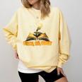 Books Tea Repeat Comfort Colors Sweatshirt Blue Spruce