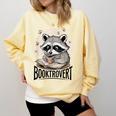 Booktrovert Raccoon Reading And Coffee For Book Lover Comfort Colors Sweatshirt Blue Spruce Booktrovert Raccoon Reading And Coffee For Book Lover Comfort Colors Sweatshirt Blue Spruce
