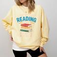 Bookworm A Day Without Reading Is Like Cute Reading Books Comfort Colors Sweatshirt Blue Spruce