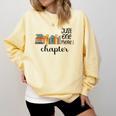 Bookworm Woman Reading Fiction Novels Library Book Store Comfort Colors Sweatshirt Blue Spruce