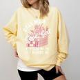 Call Me A Good Girl Take Me To The Bookstore Spicy Books Comfort Colors Sweatshirt Blue Spruce