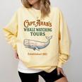 Captain Ahab’s Whale Watching Tours – Moby Book Parody Comfort Colors Sweatshirt Blue Spruce Captain Ahab’s Whale Watching Tours – Moby Book Parody Comfort Colors Sweatshirt Blue Spruce