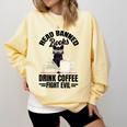 Cat I Read Banned Books Shirt Bookworm Avid Reader For Men Women Kids Comfort Colors Sweatshirt Blue Spruce