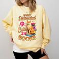 Cat Shirts For Women Book Lover Shirt Cats And Books Comfort Colors Sweatshirt Blue Spruce