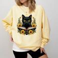 Cat For Women Book Lover Cute Cat And Book Comfort Colors Sweatshirt Blue Spruce Cat For Women Book Lover Cute Cat And Book Comfort Colors Sweatshirt Blue Spruce